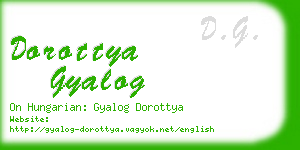 dorottya gyalog business card